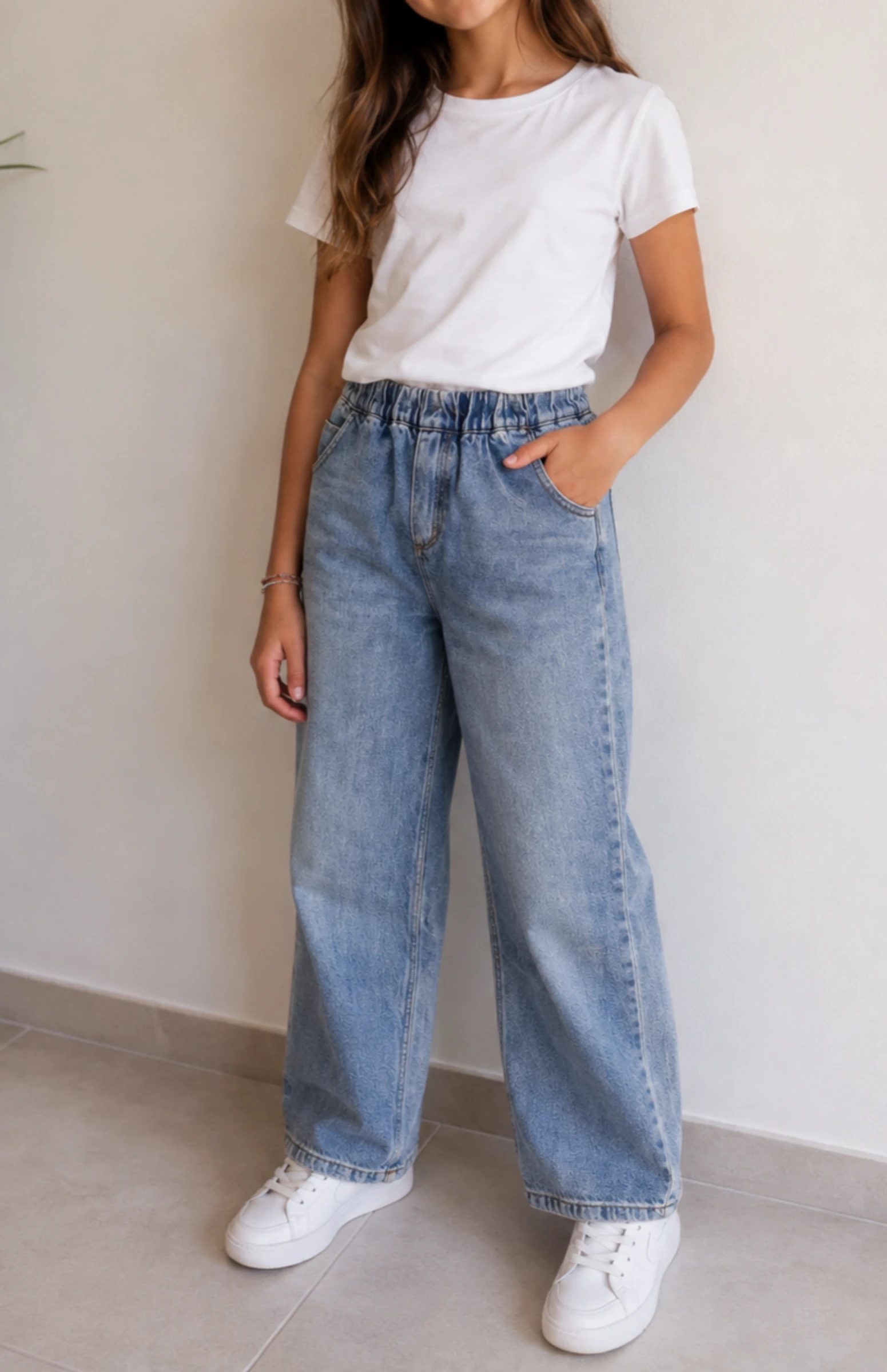 Jeans large Ikks taille 10 ans TBE 